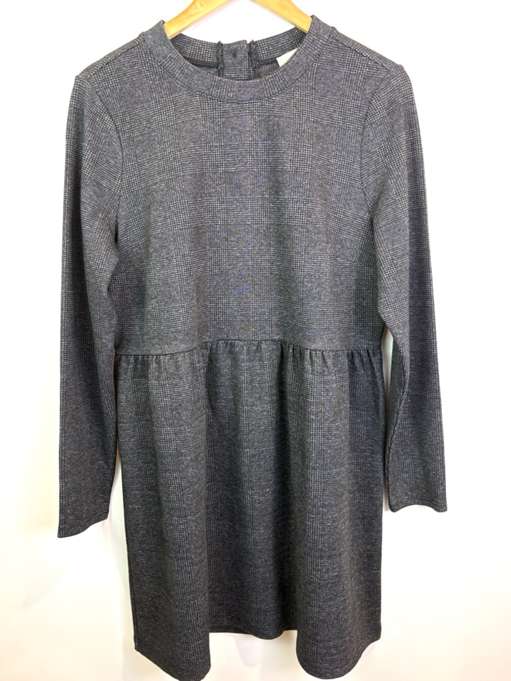 NWT Ann Taylor LOFT Charcoal Long Sleeve Dress size L
